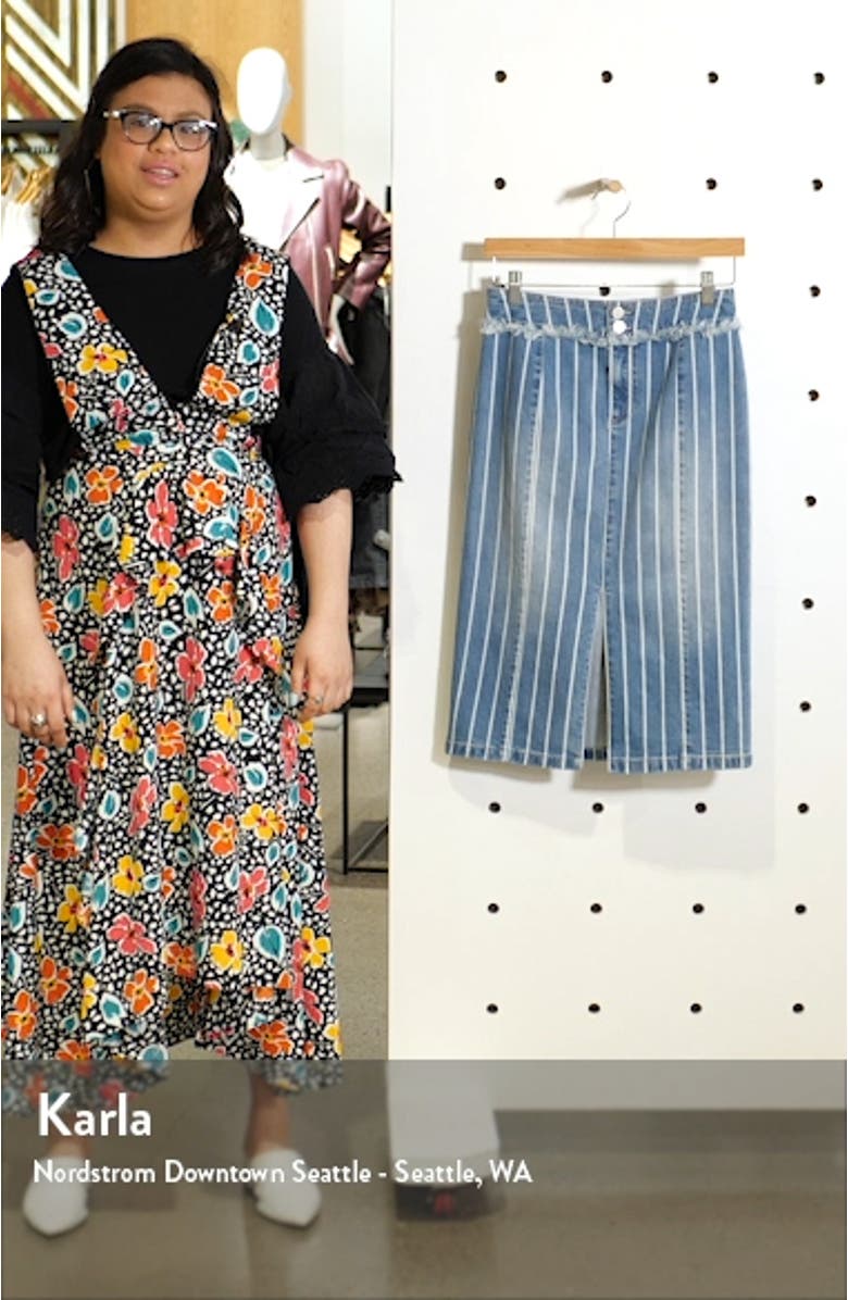 Front Slit Jean Skirt, sales video thumbnail