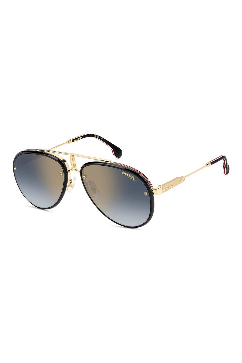 Glory 58mm Pilot Sunglasses, Alternate, color, GOLD RED
