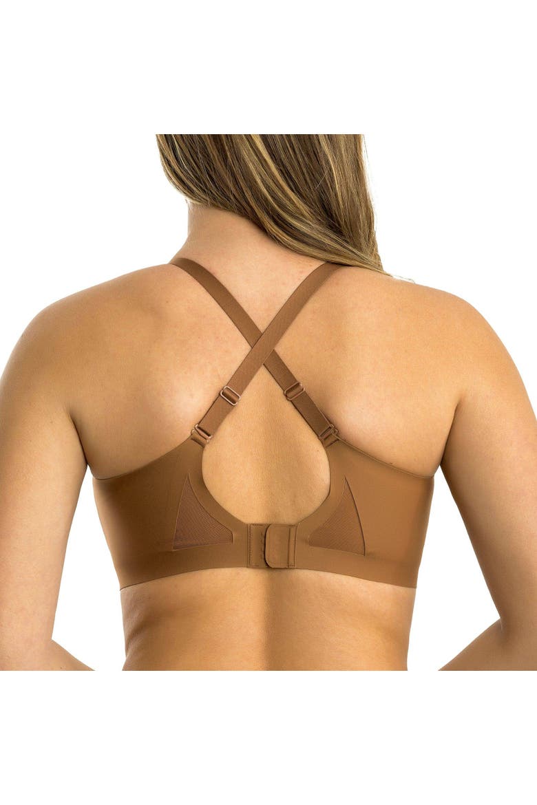 Simplicity Seamless Wire-free Bra, Alternate, color, Mocha