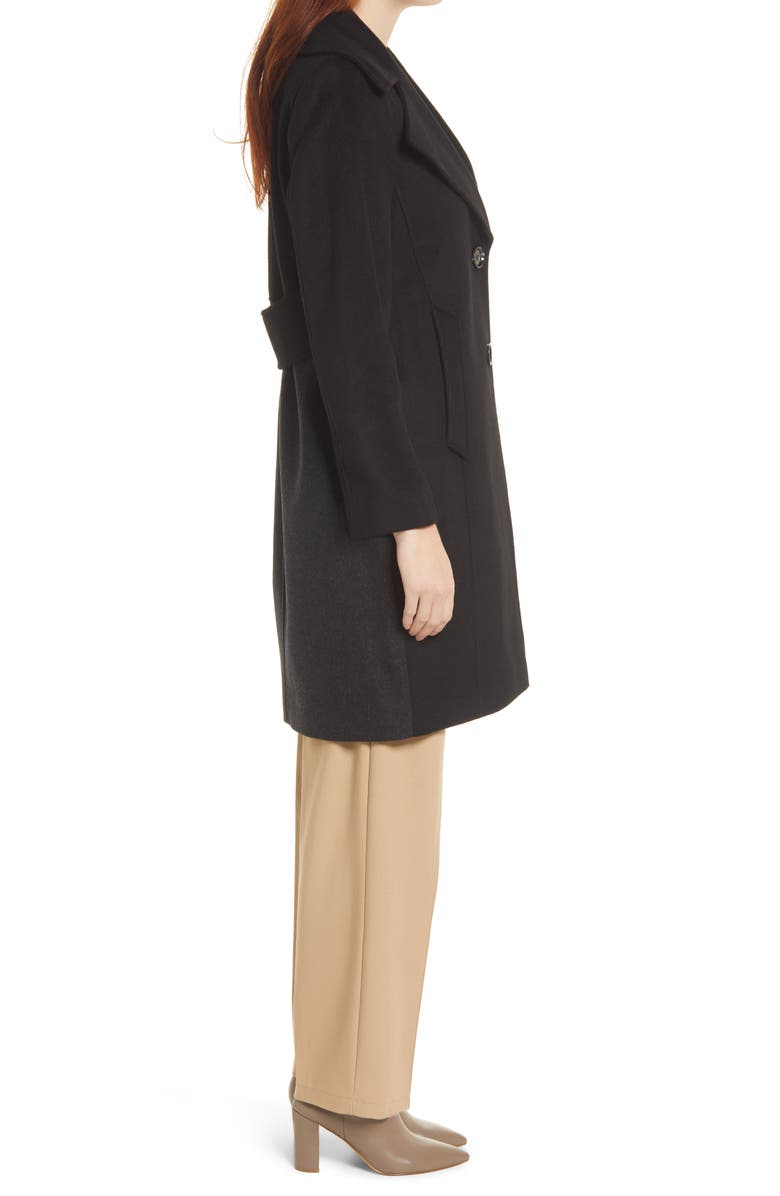 Sam Edelman Women's Notch Collar Textured Coat, Alternate, color,