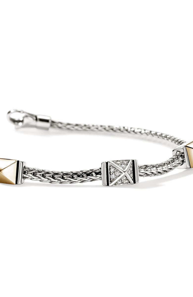 John Hardy Icon Stud Bracelet, Alternate, color, Silver And Gold