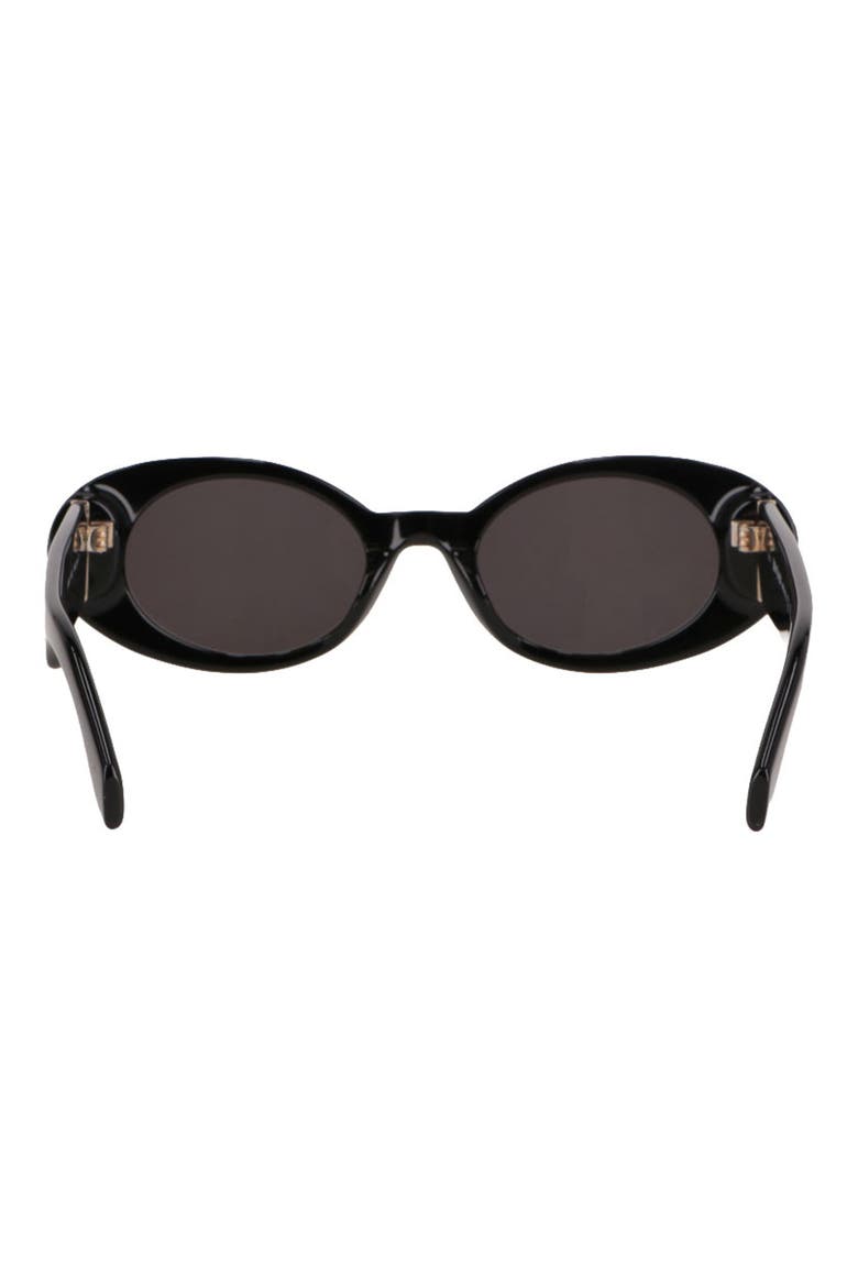 Gilroy Oval Sunglasses, Alternate, color, BLACK DARK GREY