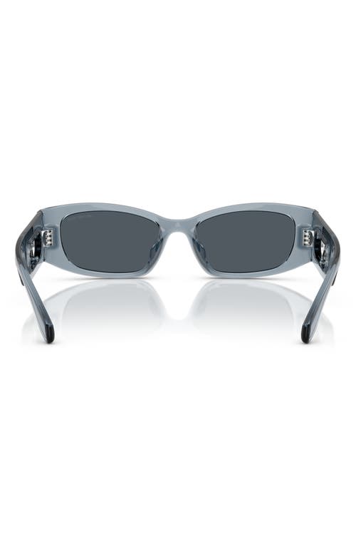 Michael Kors 52mm Rectangular Sunglasses In Blue