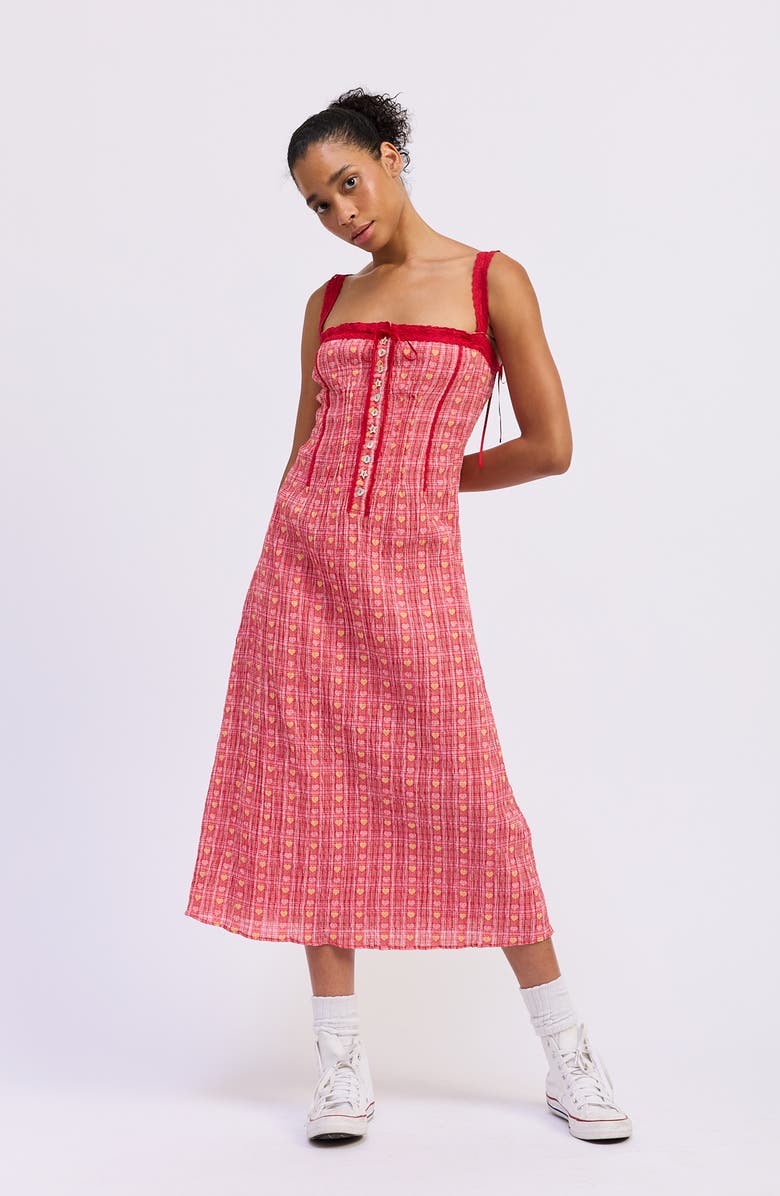 JACQUIE THE LABEL Anya Midi Dress, Alternate, color, 