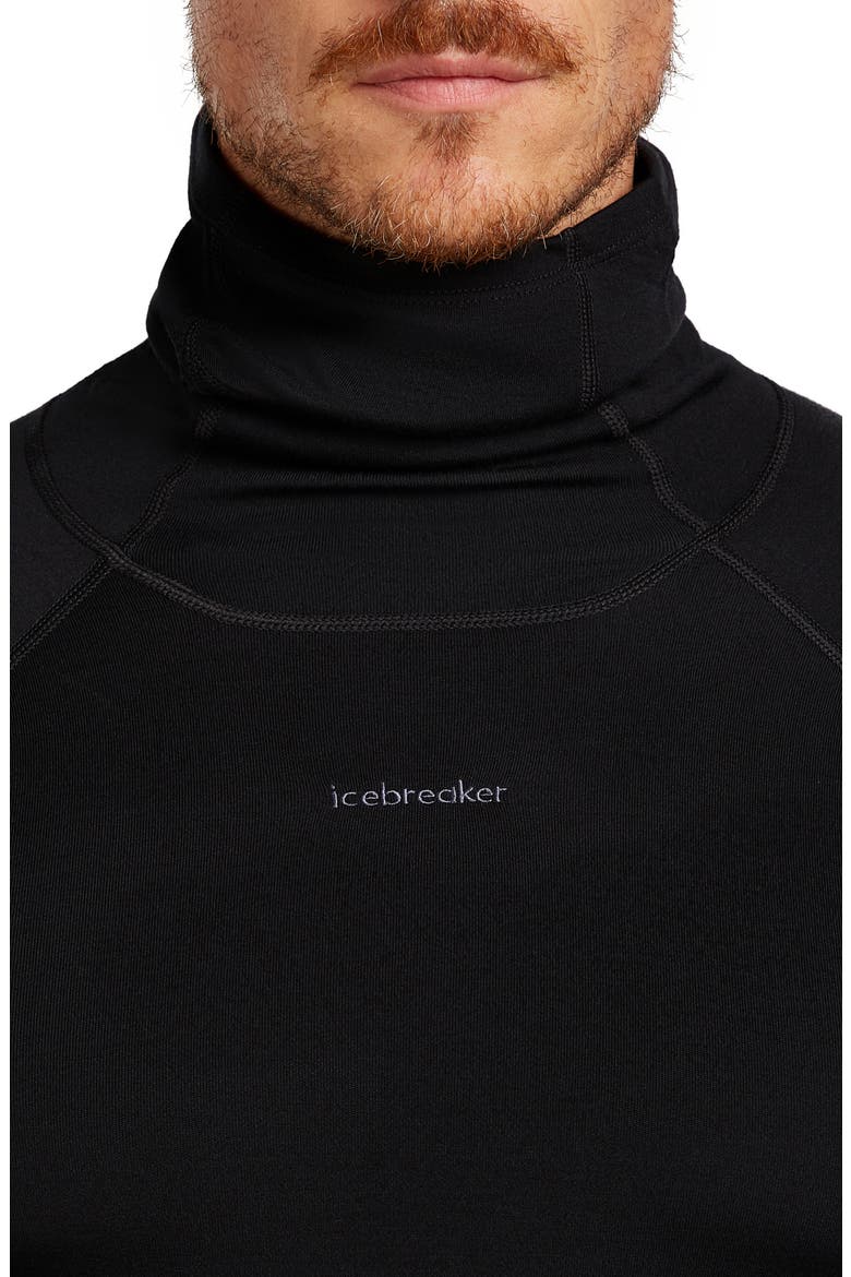 300 Polar MerinoFine Turtleneck Top, Alternate, color, BLACK