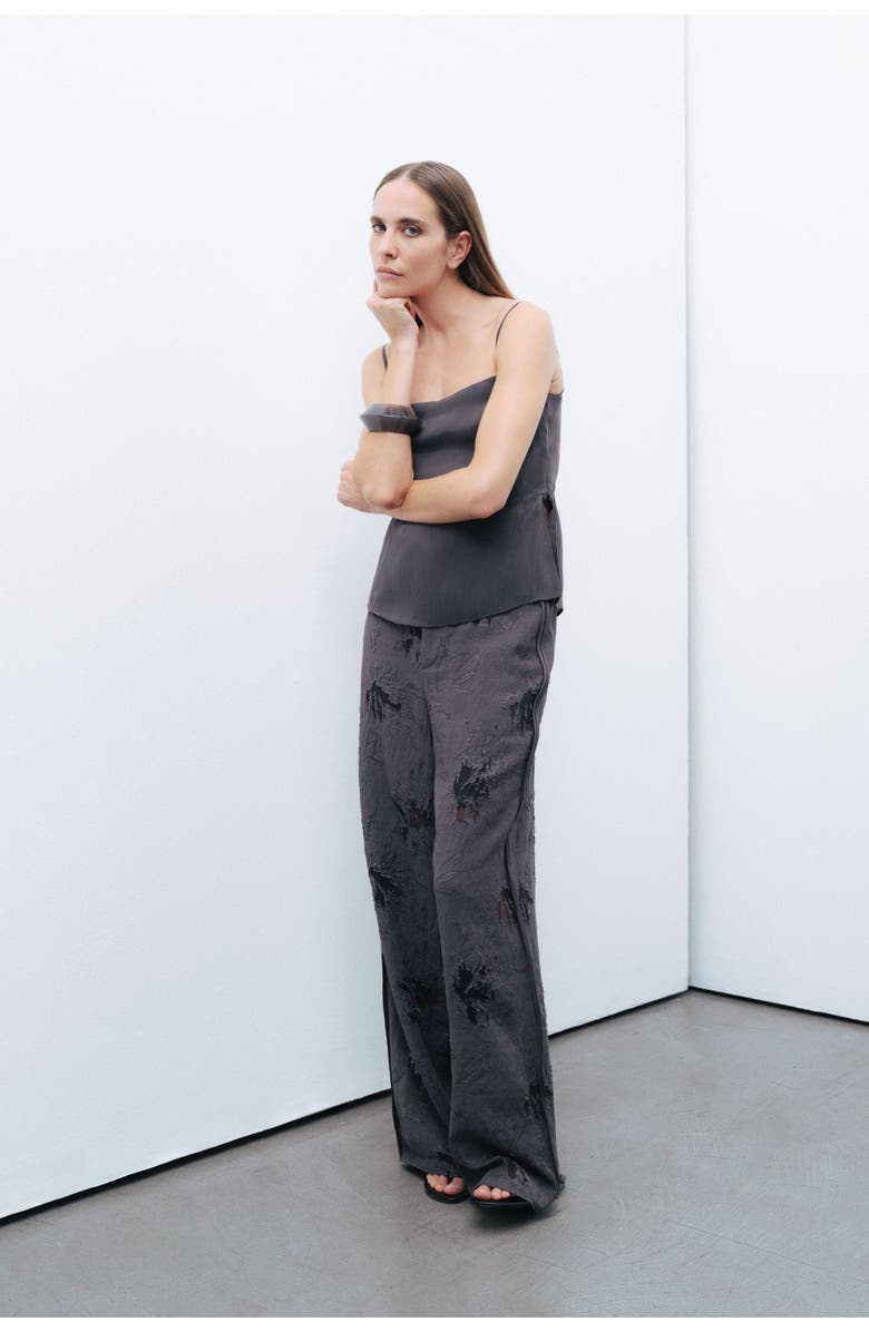 Nocturne Slit Strap Blouse, Alternate, color, 