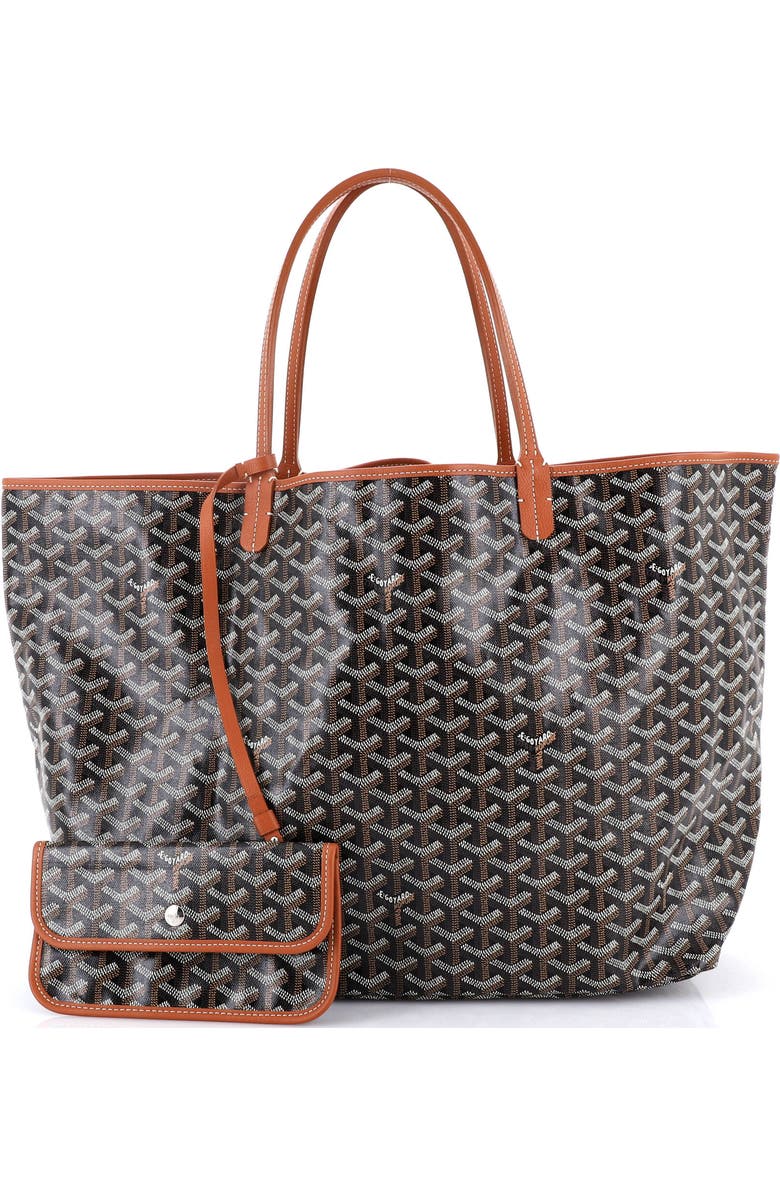 Pre-Owned Goyard Saint Louis Tote Coated Canvas GM, Alternate, color, Brown