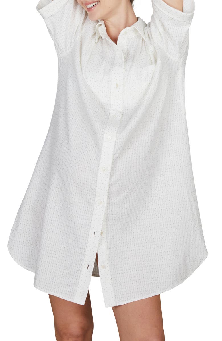 Cache Coeur Paulette Maternity/Nursing Organic Cotton Nightgown, Alternate, color, 