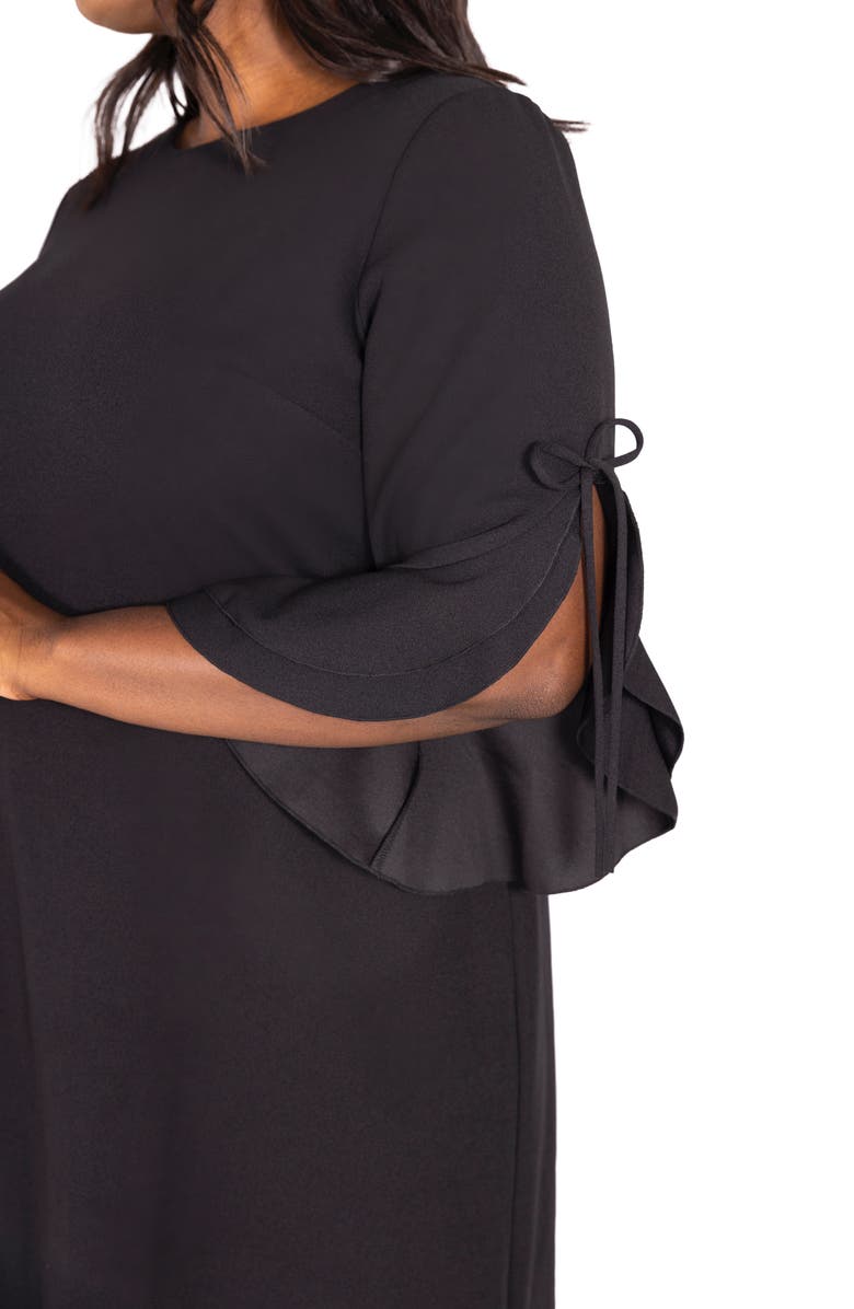 Marée Pour Toi Ruffle Tie Sleeve Dress, Alternate, color,