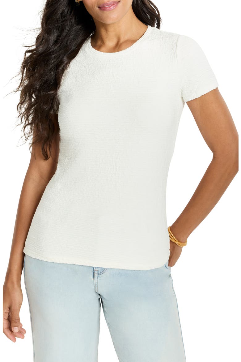 Textured T-Shirt, Main, color, PAPER WHITE