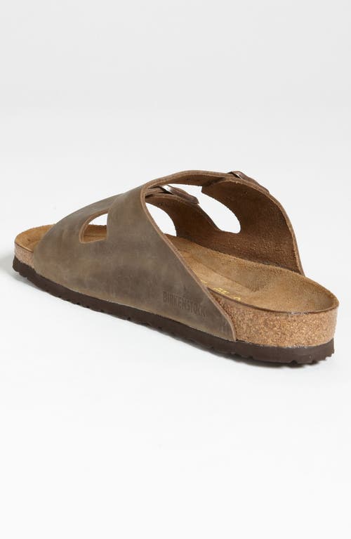 Birkenstock Arizona Soft Slide Sandal In Brown
