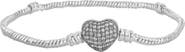 Donatello Gian Crystal Heart Bracelet