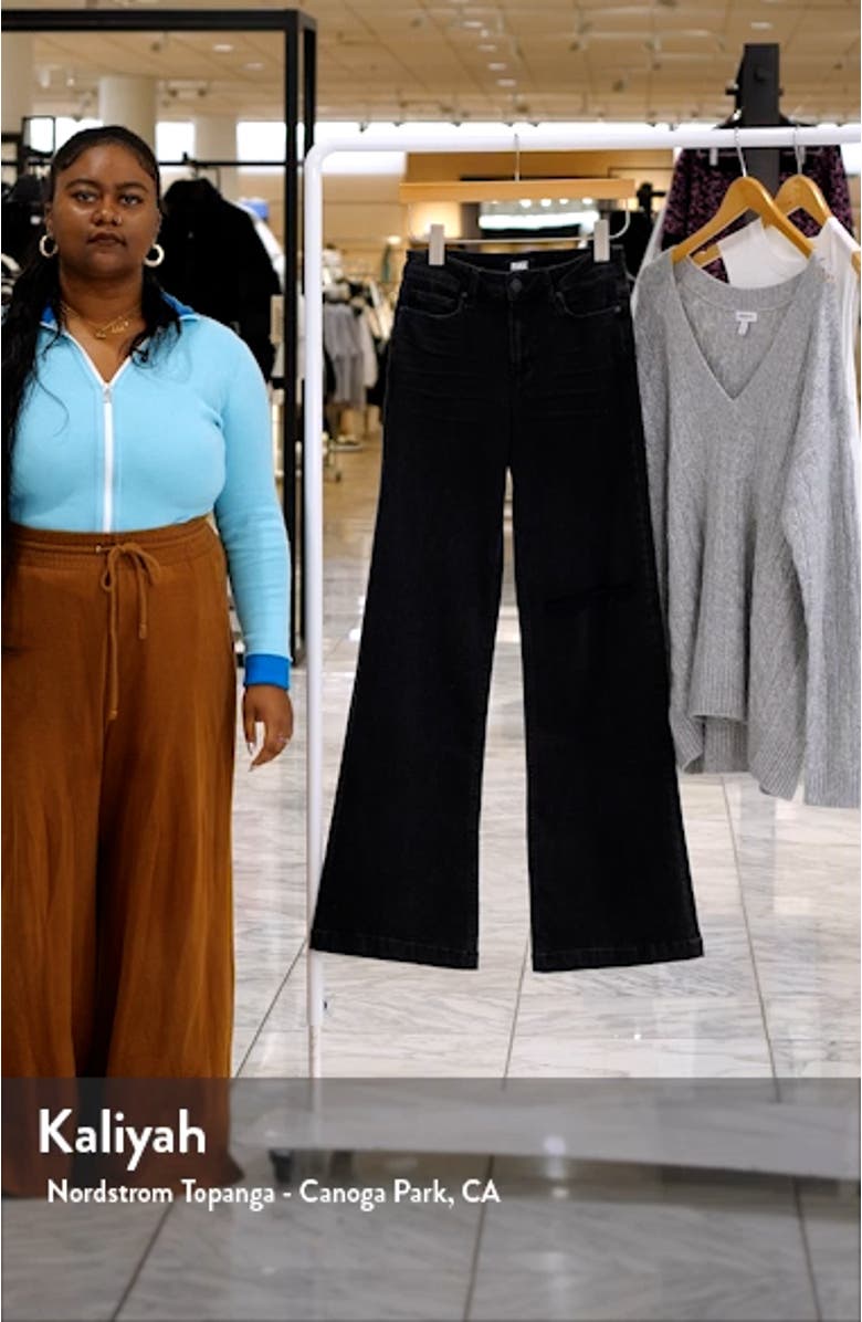 Transcend Leenah Ripped Wide Leg Jeans, sales video thumbnail