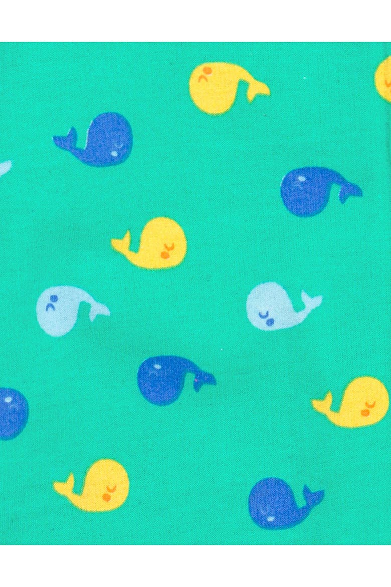 Boys' Fleece Zip-Up Hoodie, Alternate, color, Teal Whale Print