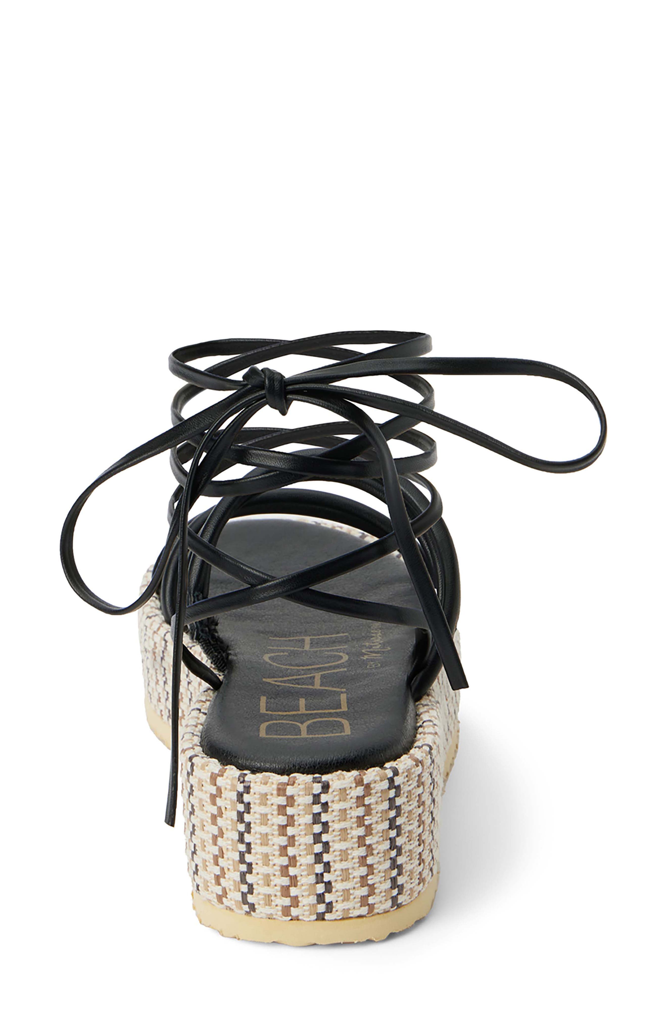 BEACH BY MATISSE Eli Ankle Tie Platform Sandal, Alternate, color, 