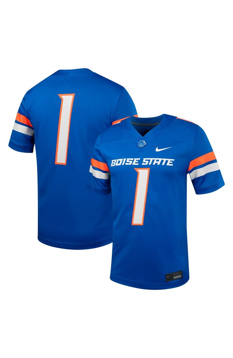 Nike Men's Nike #1 Royal Boise State Broncos Untouchable Football Jersey, Main, color, Royal