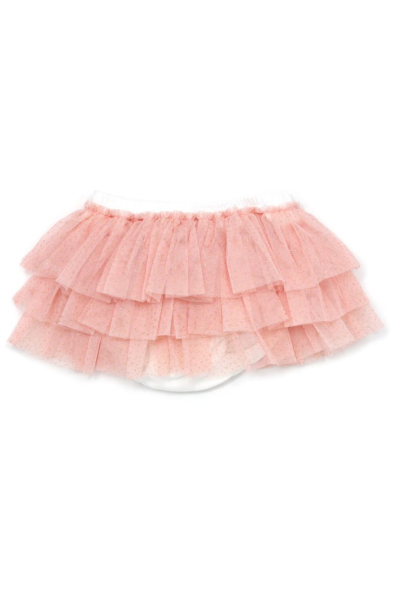 Layered Frill Tutu Tushie, Main, color, Pale Pink/Gold