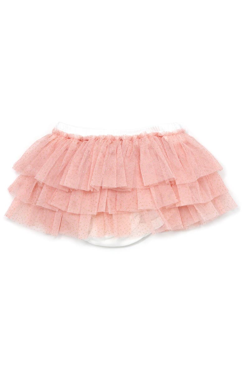 oh baby! Layered Frill Tutu Tushie, Main, color, Pale Pink/Gold