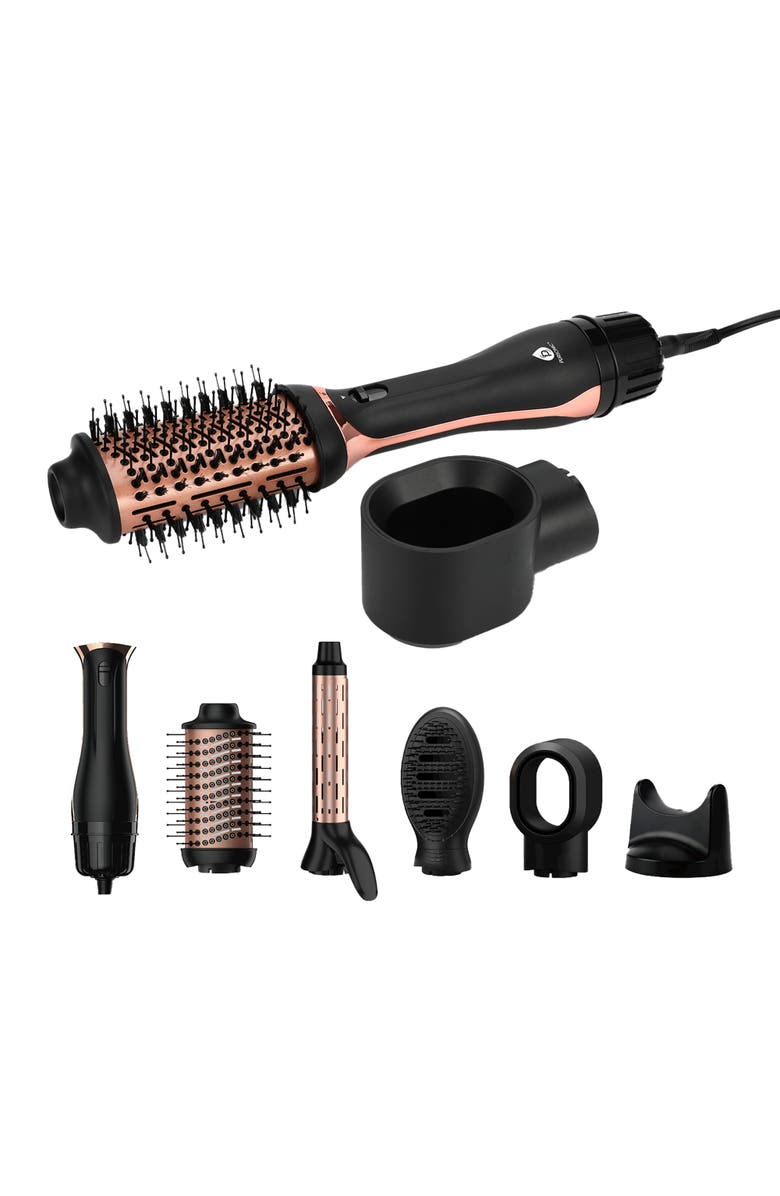 PURSONIC Hot Air Blower Brush Your All-in-One Hair Styling Solution, Alternate, color, Black