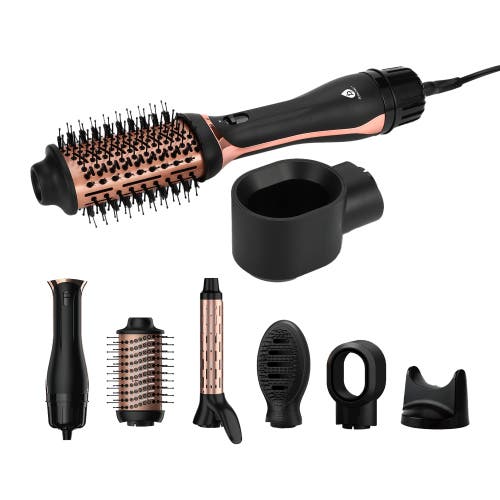 Pursonic Hot Air Blower Brush Your All-in-one Hair Styling Solution In Black