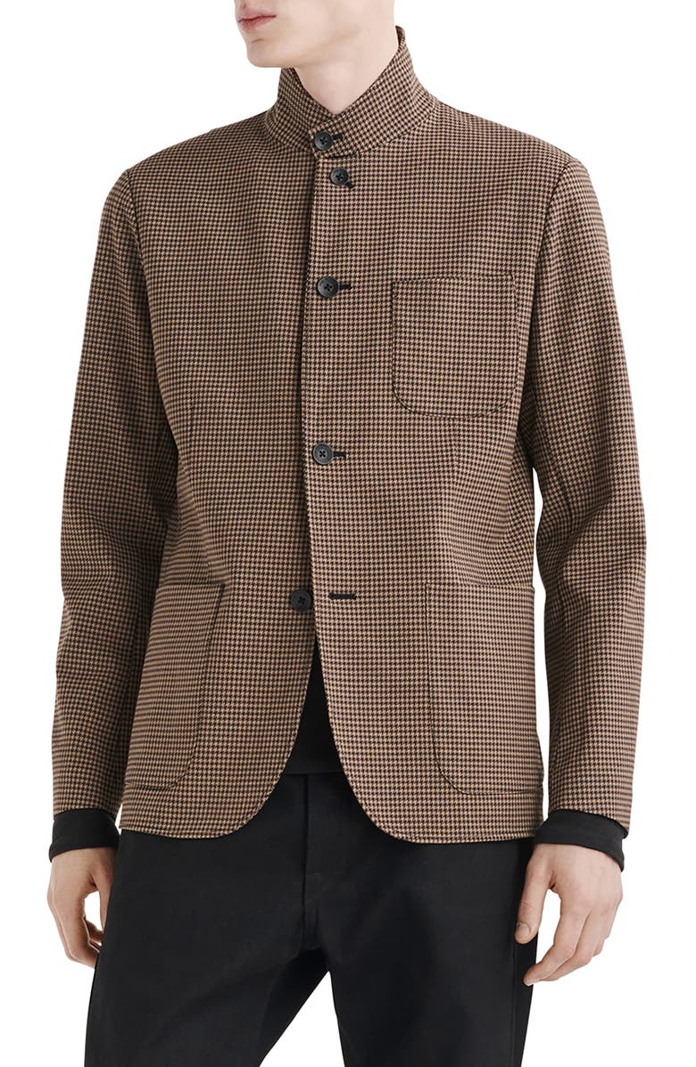 rag & bone Prospect Houndstooth Cardigan, Main, color, 
