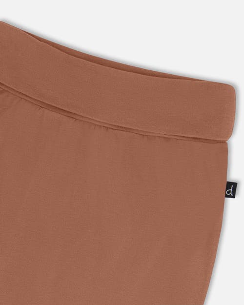 Deux Par Deux Baby Boy's Printed Organic Cotton Evolutive Pant Brown And Monkeys In Brown And Monkeys