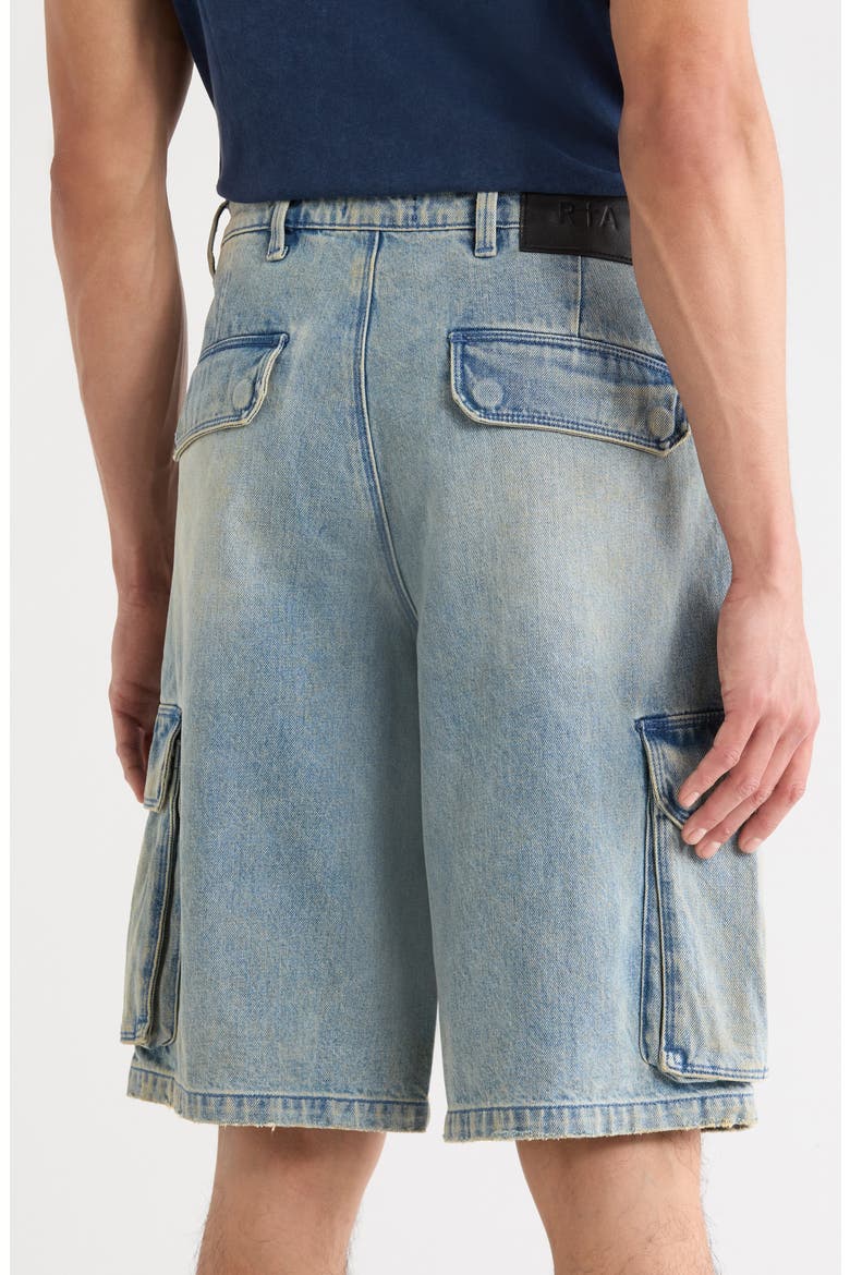 Joseph Denim Cargo Shorts, Alternate, color, FRAYED INDIGO DUSK