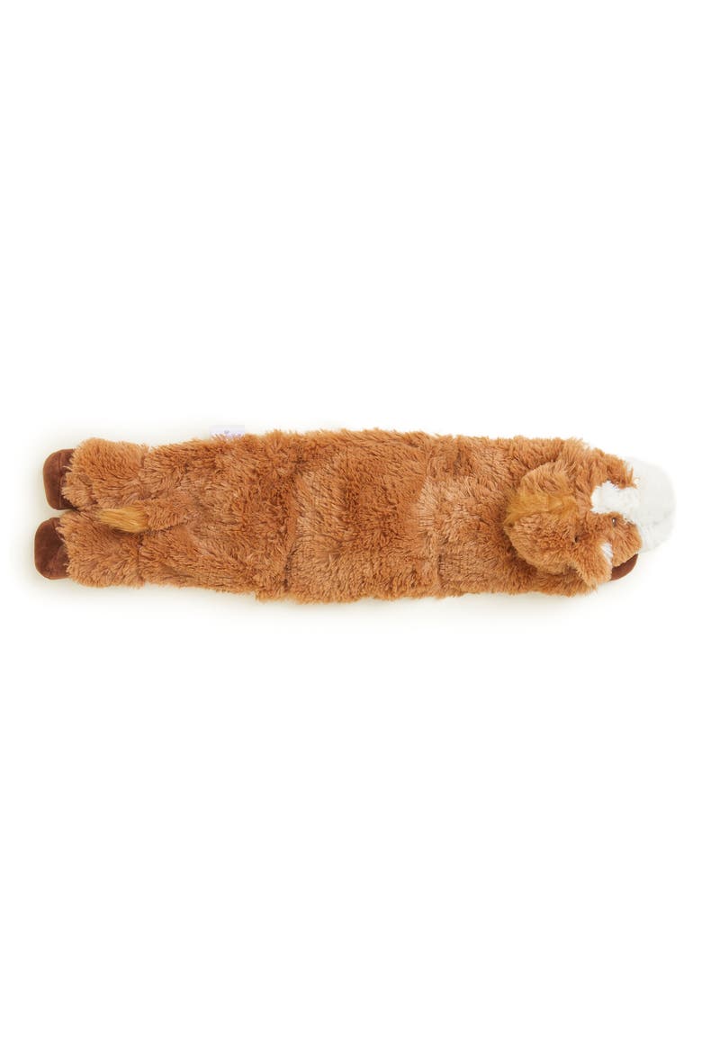 Horse Plush Neck Wrap, Alternate, color, Dark Brown