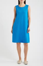 Eileen Fisher ROUND NECK A-LINE K/L DRESS