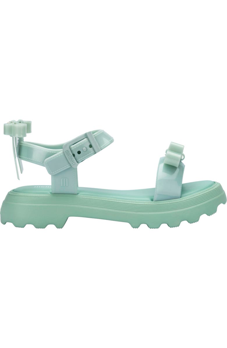 Melissa Town Bow Ankle Strap Platform Sandal, Alternate, color, Green