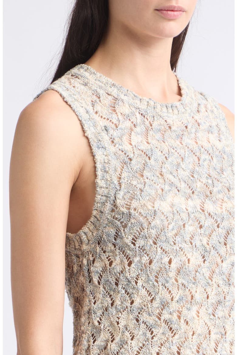Jerrel Semisheer Cotton Blend Tank, Alternate, color, DOVE MULTI