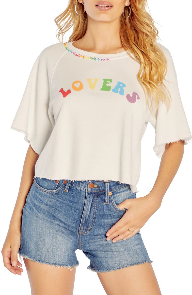 Wildfox Proud Billie Graphic Tee, Main, color, 