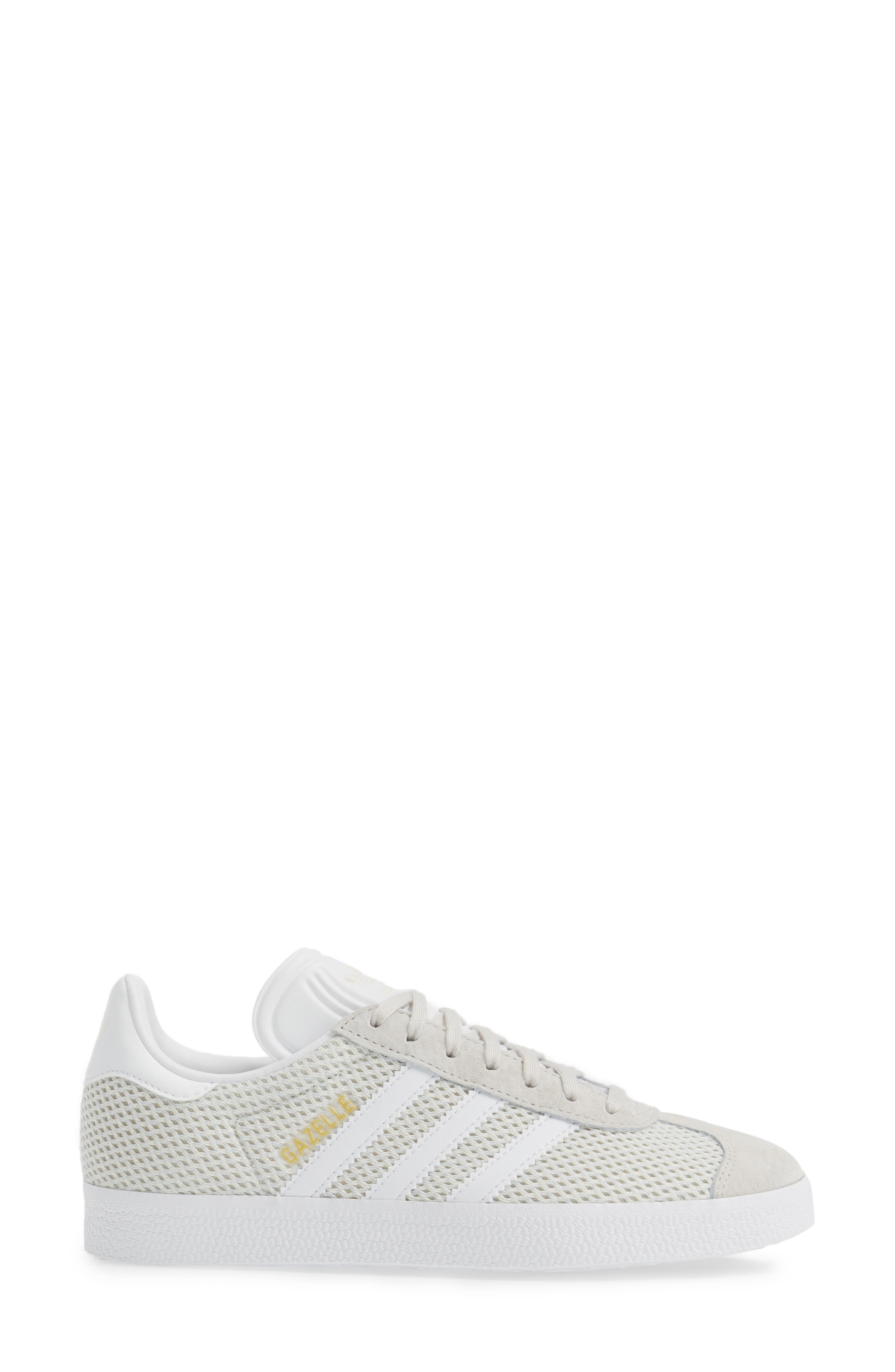 Gazelle Sneaker, Alternate, color, TALC/ WHITE/ TALC