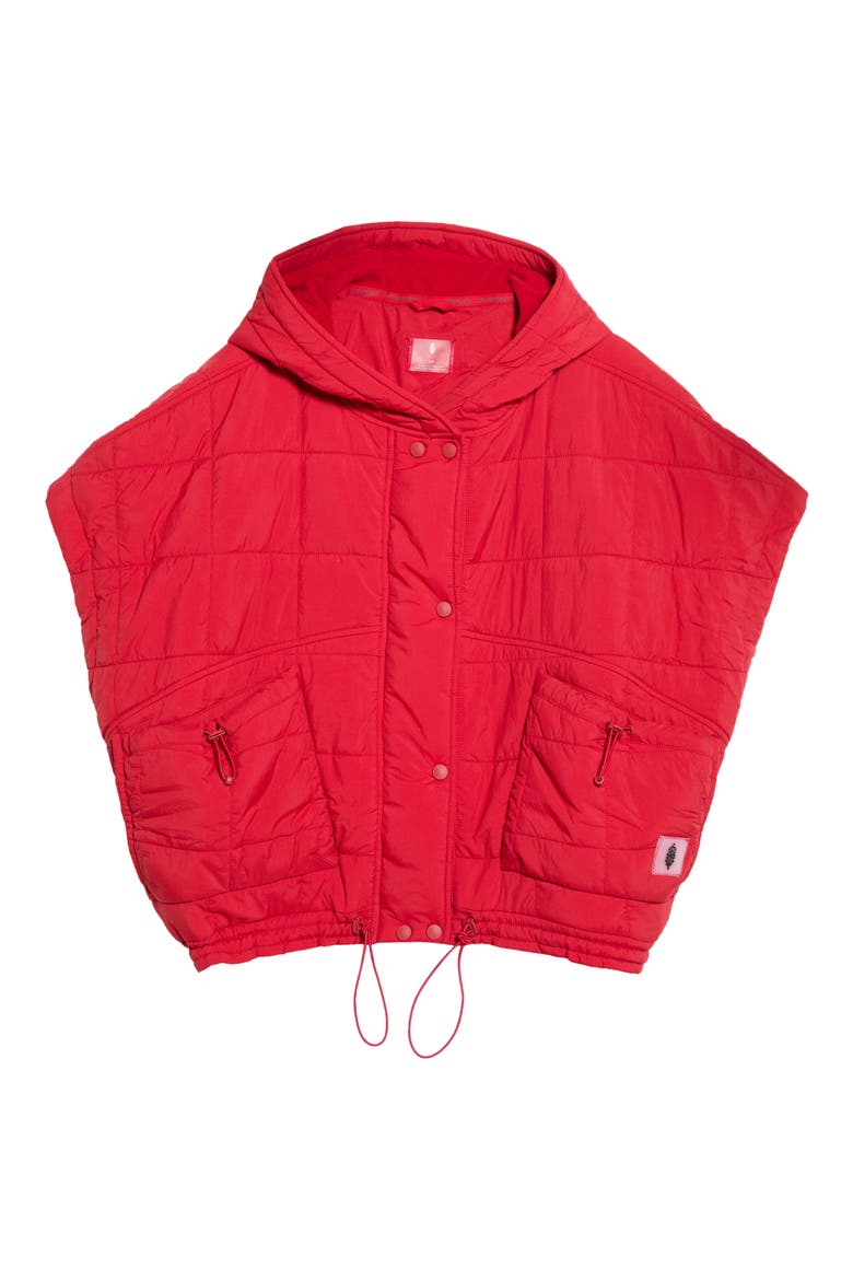 FP Movement Happy Trails Poncho, Alternate, color, CANDY APPLE