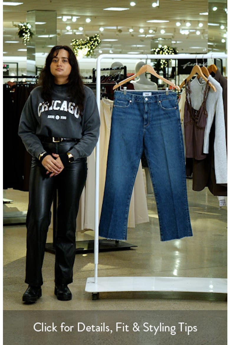 Leenah Raw Hem High Waist Ankle Wide Leg Jeans video
