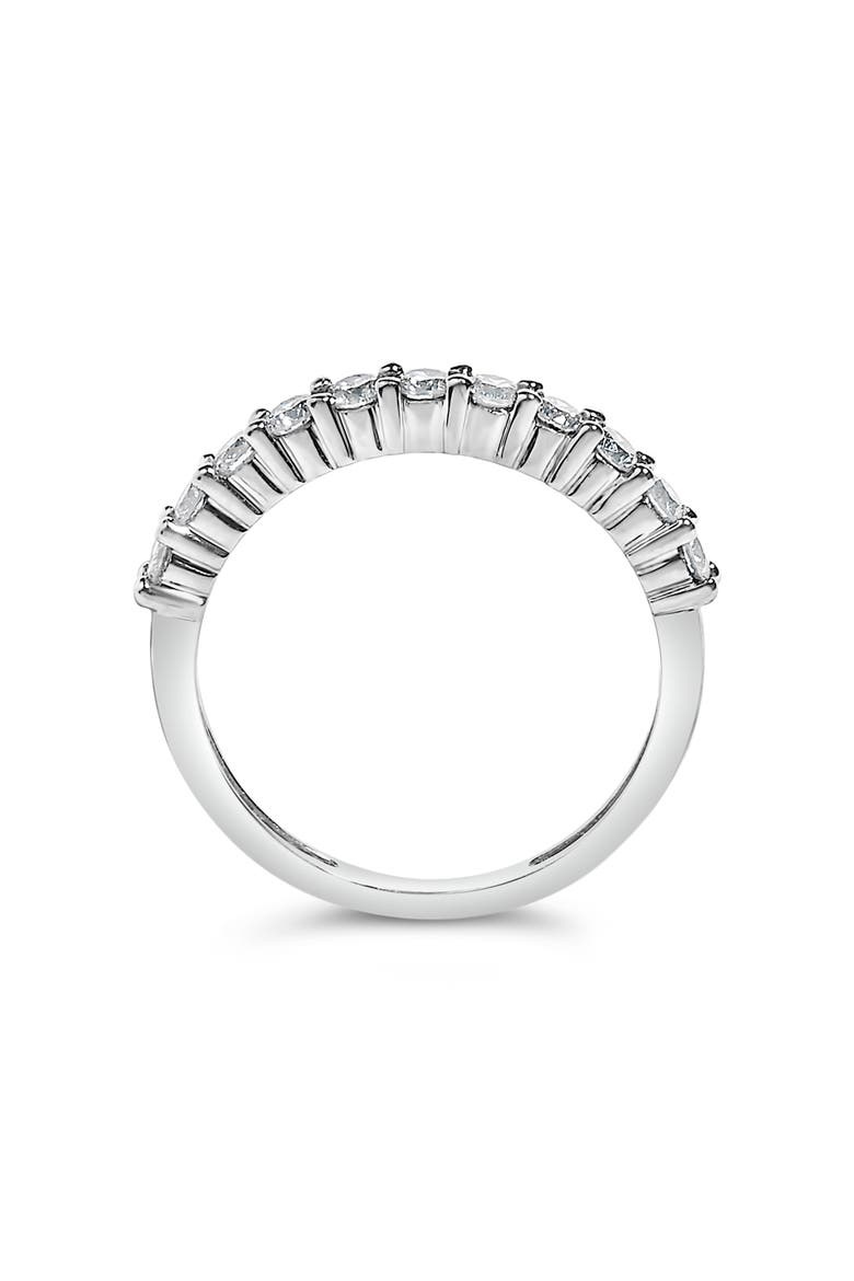 Silver 1/2 cttw Diamond 11 Stone Band Ring, Alternate, color, Silver