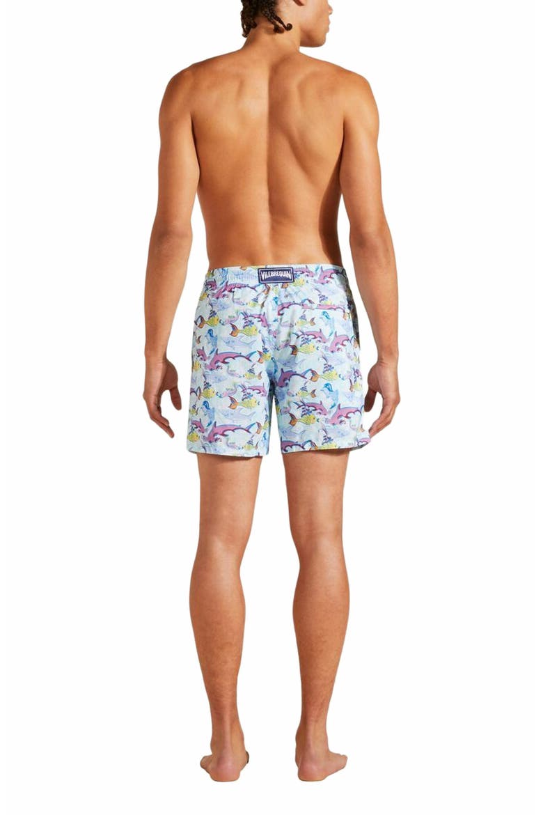 Men's French History Ultra-Light And Packable Swim Trunks, Alternate, color, THALASSA