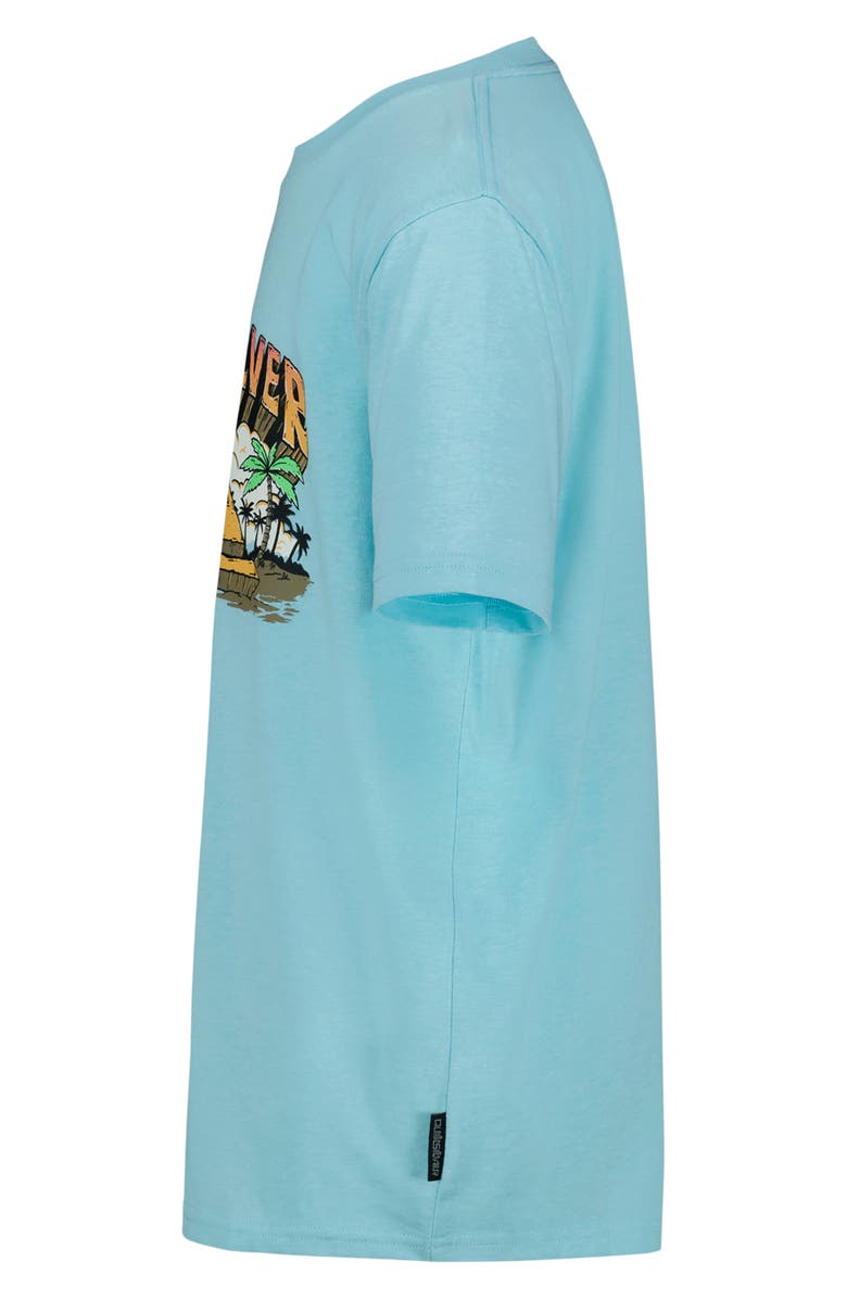 Quiksilver Kids' Rock Logo Graphic T-Shirt, Alternate, color, Angel Blue