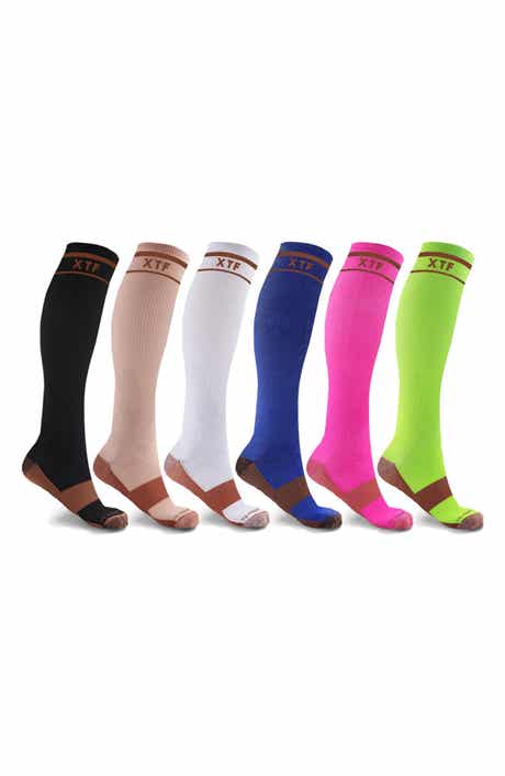 6-Pack Everyday Copper Infused Compression Socks