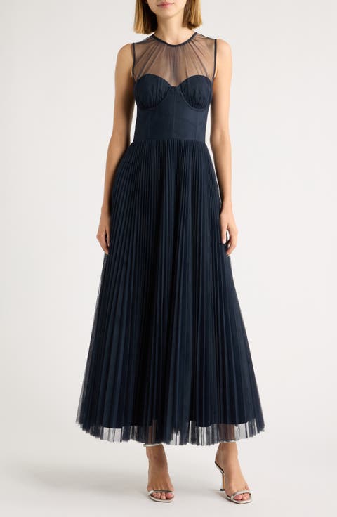 Donya Pleated Gown
