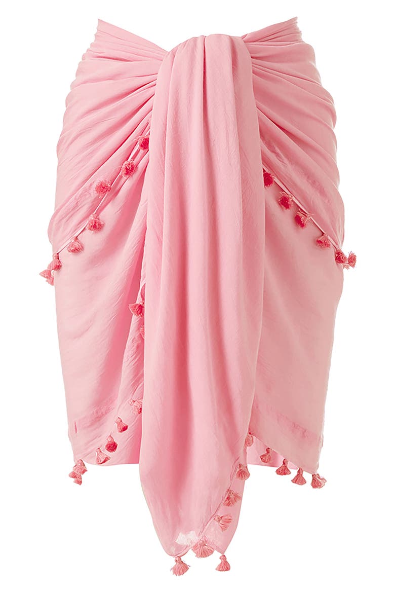 Tassel Cover-Up Pareo, Alternate, color, ROSE