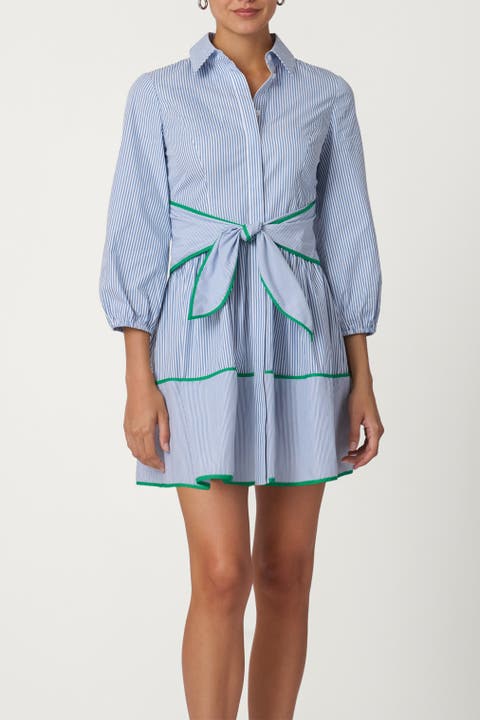 Cotton Pinstripe Chatfield Dress