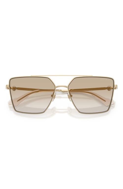 Jimmy Choo Joss 58mm Gradient Square Sunglasses In Gold