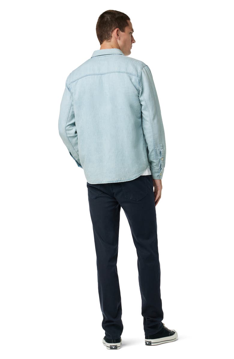 Joe's Lou Indigo Cotton & Linen Button-Up Shirt, Alternate, color, Spring Sky