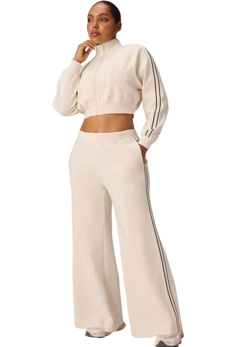Elevated Track Pant, Alternate, color, Almond Milk/Black