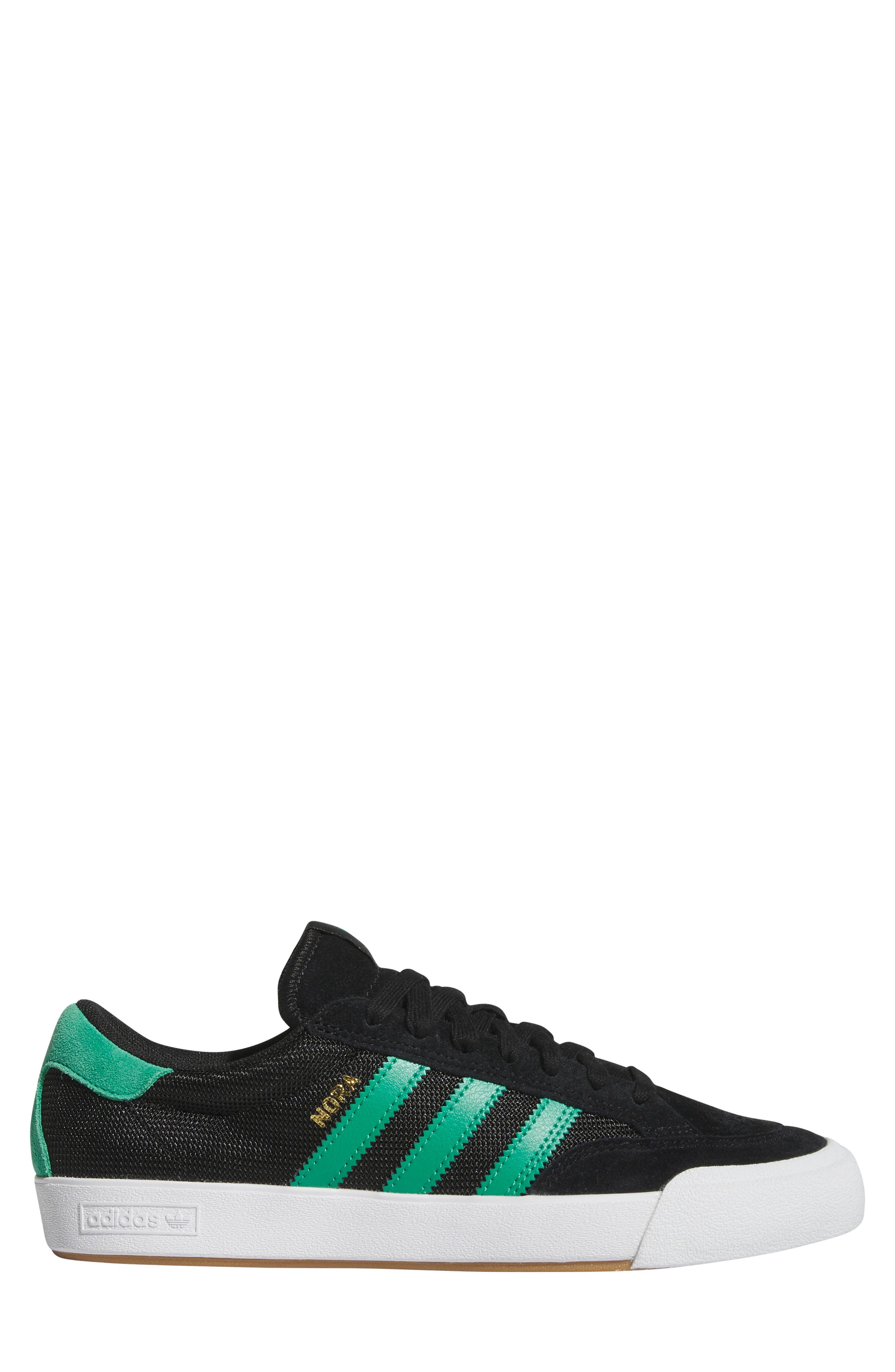 Nora Sneaker, Alternate, color, BLACK/ GREEN/ WHITE
