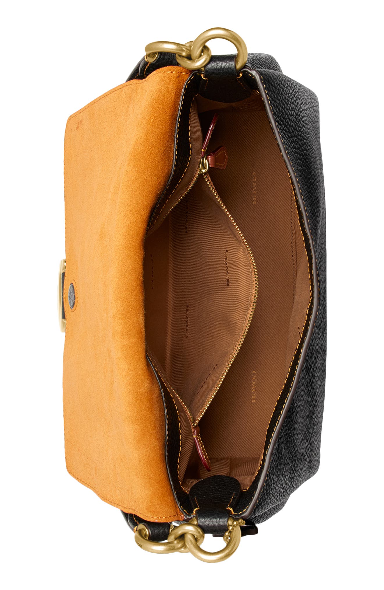 COACH May Pebble Leather Shoulder Bag, Alternate, color, 