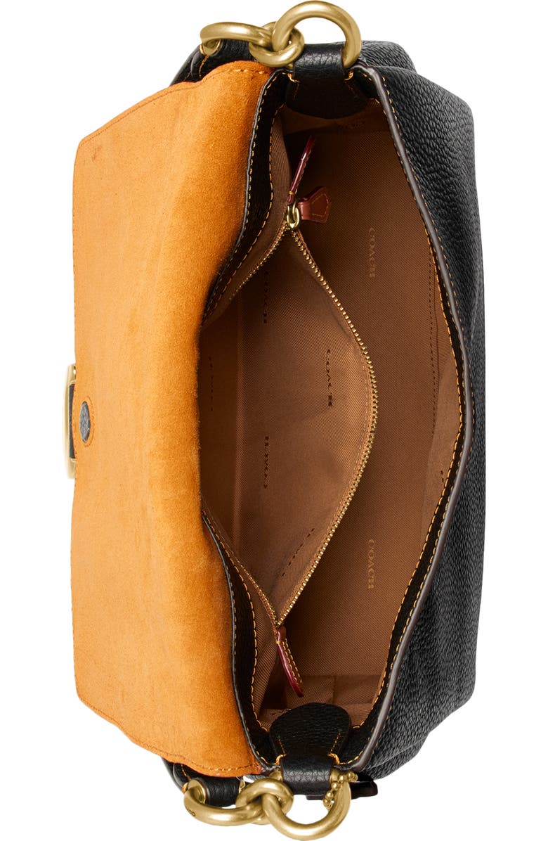 COACH May Pebble Leather Shoulder Bag, Alternate, color,