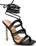 CHASE AND CHLOE Geneva Strappy Ankle Wrap Elegant Sandal