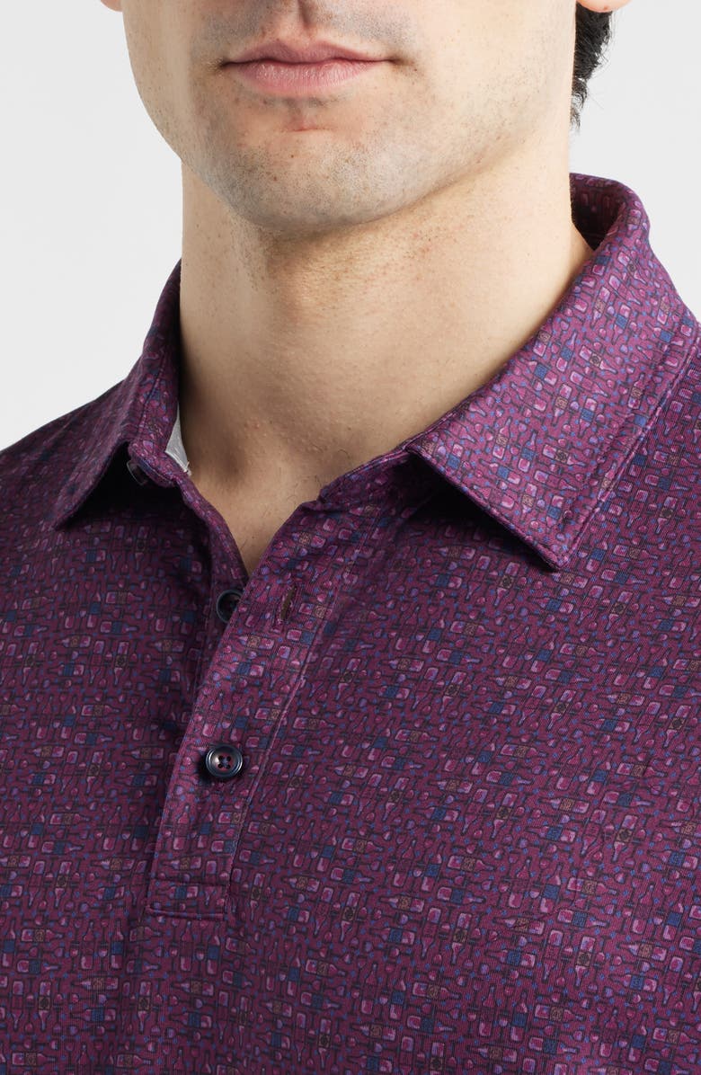Johnston & Murphy XC<sup>®</sup> Apex Performance Polo, Alternate, color, Burgundy Vino